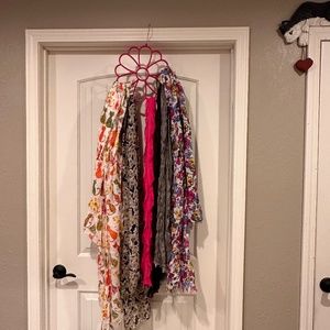 LOT of  SEVEN *7* Scarves - 2 pashmina and 5 assorted ones.